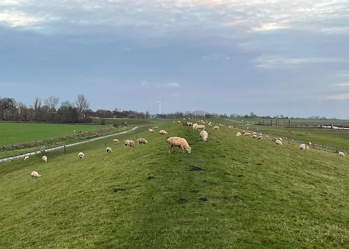 Am Deich Mit Kueche, Balkon Und Smart-tv בית נופש